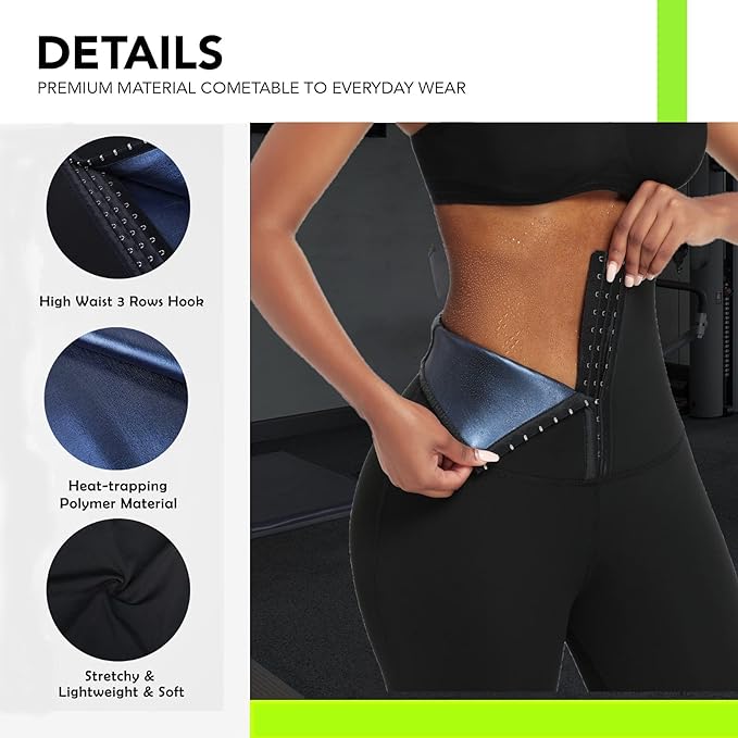 Huiming Sauna Sweat Shorts – High-Waisted Thermo Slimming Leggings!!